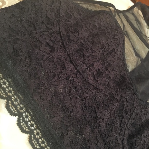 Free People Stay With Me Black Lace Soft Bra - Picture 6 of 8